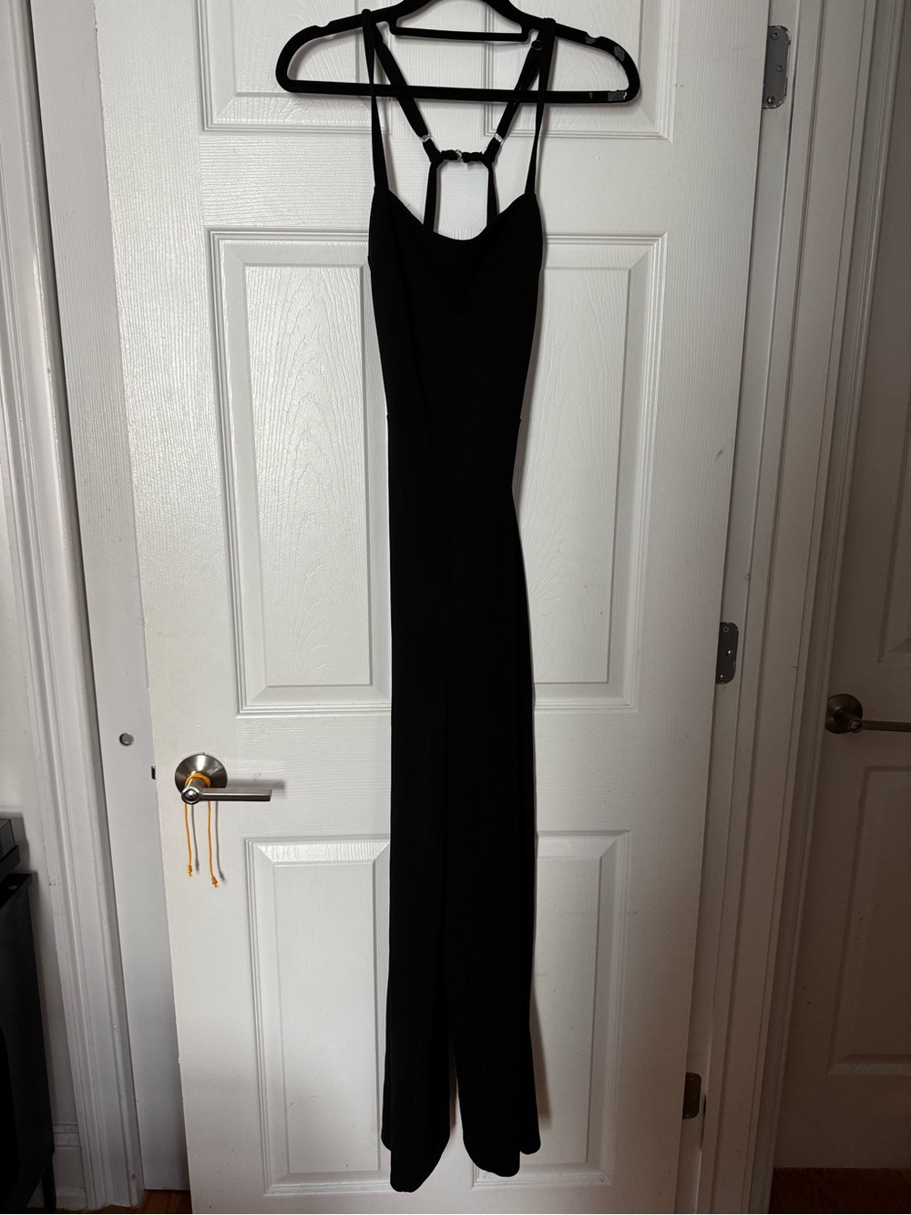 Black Strappy open Back romper